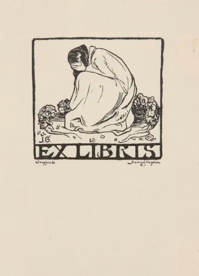 Ex libris Józefa Grabowského, Heinrich Vogeler