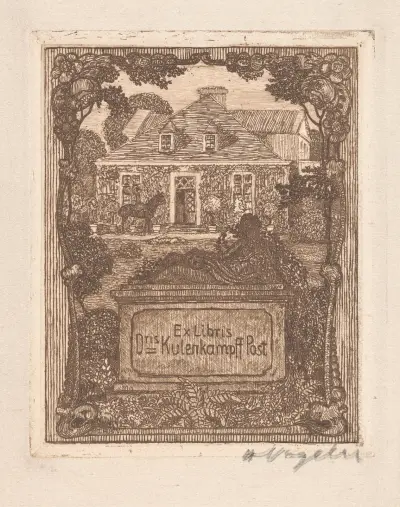 Ex Libris Dris. Kulenkampff Post, Heinrich Vogeler
