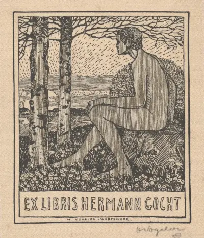 Ex Libris Hermann Gocht, Heinrich Vogeler