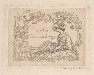 Ex Libris Selma Löhnberg, Heinrich Vogeler