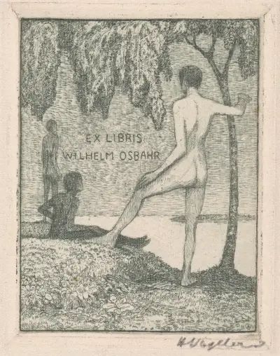 Ex libris Wilhelm Osbahr, Heinrich Vogeler