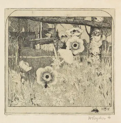 Frühlingsblumen av Heinrich Vogeler