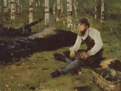 Charcoal Burner, Helene Schjerfbeck