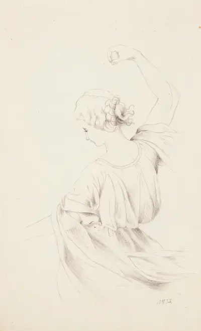 Dancing girl, back, Helene Schjerfbeck