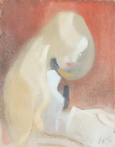 Girl with Blonde Hair av Helene Schjerfbeck