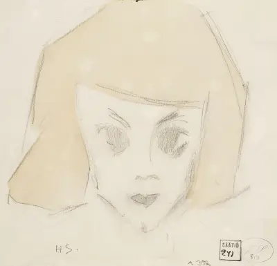Girl with Large Eyes (Karin), Helene Schjerfbeck