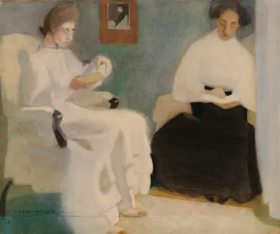 Girls Reading, Helene Schjerfbeck