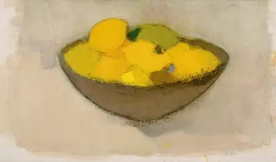 Lemons in a bowl, Helene Schjerfbeck