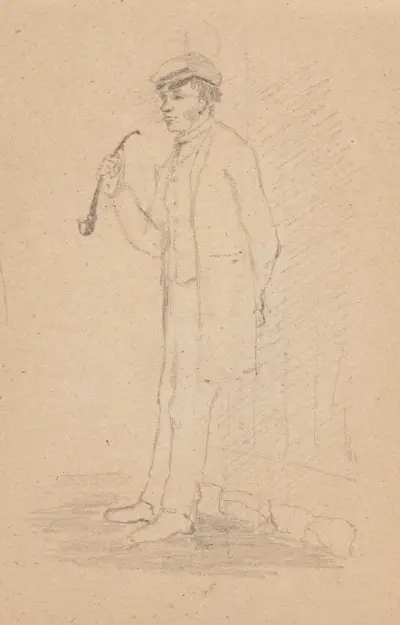 Nuori mies ja piippu, Helene Schjerfbeck