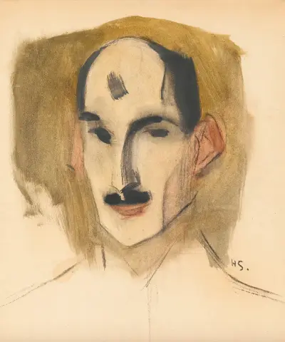 The Fencer av Helene Schjerfbeck