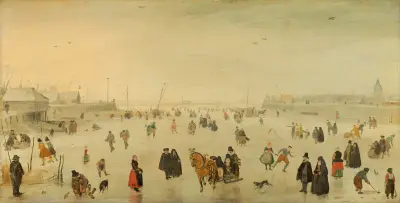 Scéna na ledu, Hendrick Avercamp