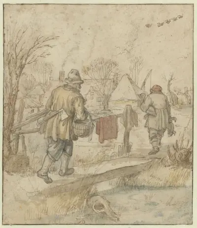 Návrat lovců kachen, Hendrick Avercamp