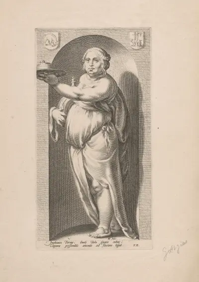 Gluttony av Hendrick Goltzius