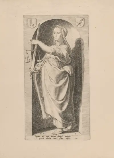 Justice av Hendrick Goltzius