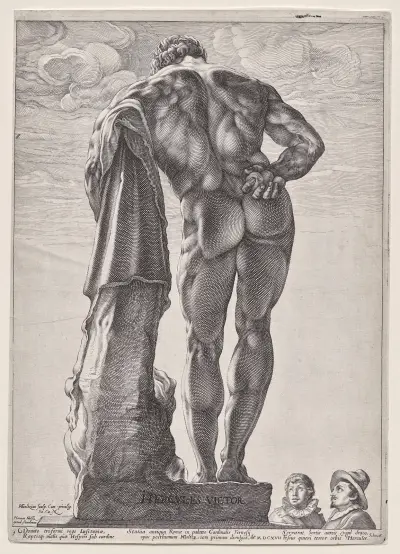 The Farnesian Hercules av Hendrick Goltzius
