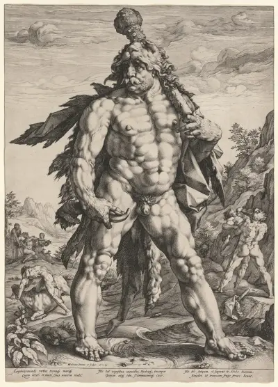 The Great Hercules or ‘Knollenman’ av Hendrick Goltzius