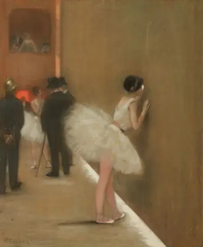 Behind the curtain at the ballet von Henri Gervex