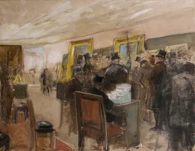 French study for ‘une séance du jury de peinture’ von Henri Gervex