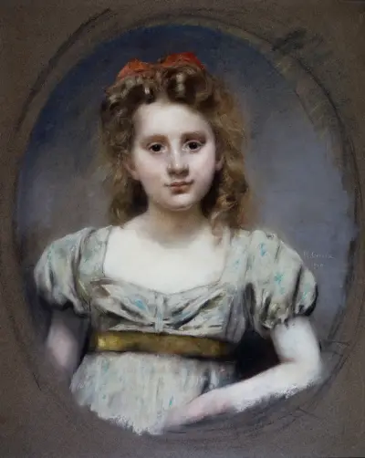 Portrait de Mlle Suzanne Malvesin à 12 ans von Henri Gervex