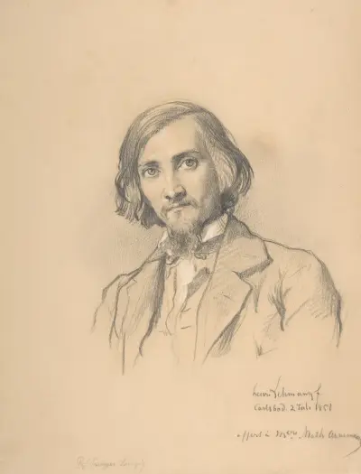 Portrait of Anton Heinrich Springer (1825-1895) von Henri Lehmann