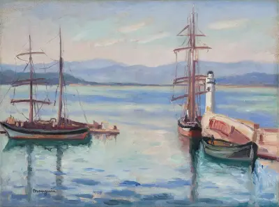 Der Hafen von Saint-Tropez von Henri Manguin