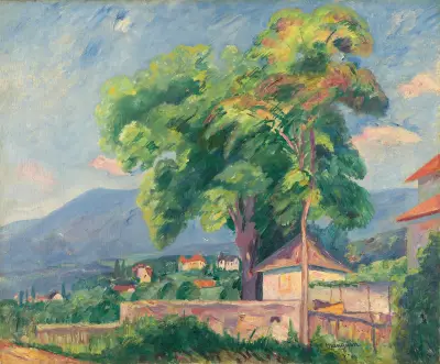 Die Bäume von Colombier von Henri Manguin