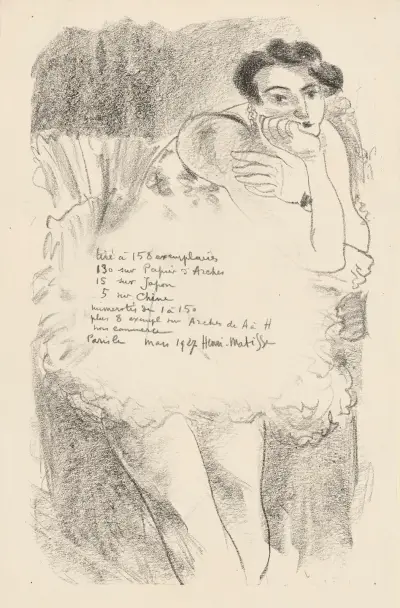 Dix Danseuses – série de 9 planches av Henri Matisse