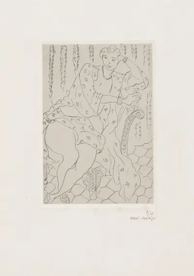 Figure au fauteuil turc av Henri Matisse