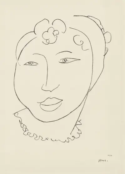 Haïtienne au madras av Henri Matisse