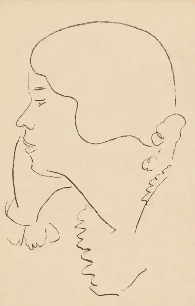 Młoda kobieta wsparta na łokciu, 1916, Henri Matisse
