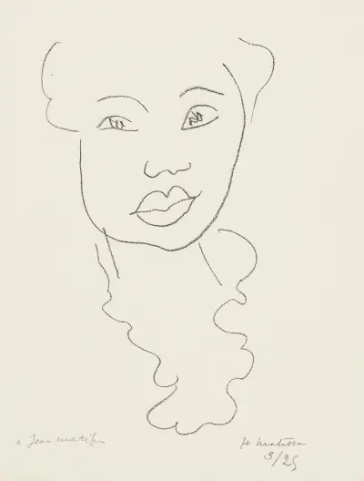 Martiniquaise au décolleté av Henri Matisse