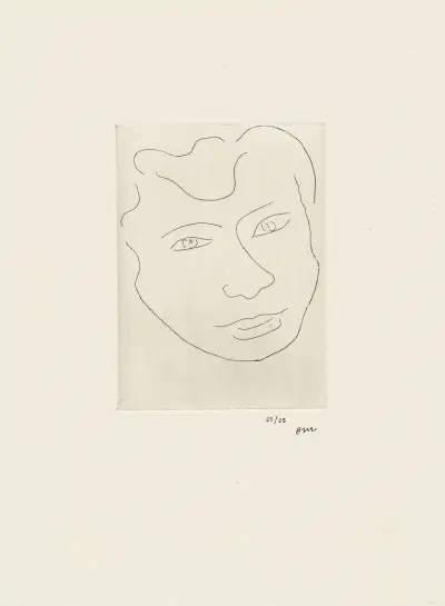 Masque, 1946 – nr 1 av Henri Matisse
