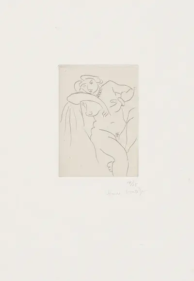 Nu assis au collier de perles av Henri Matisse