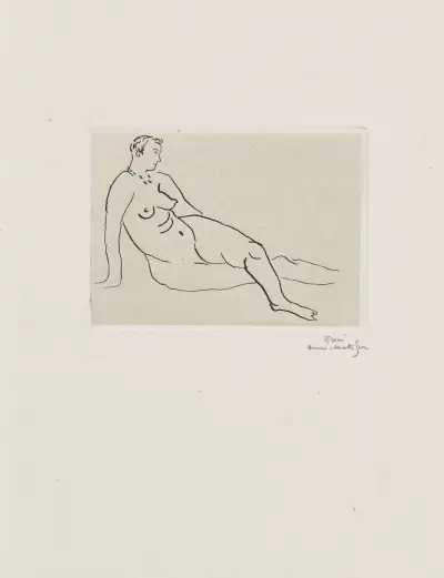 Nu au collier av Henri Matisse
