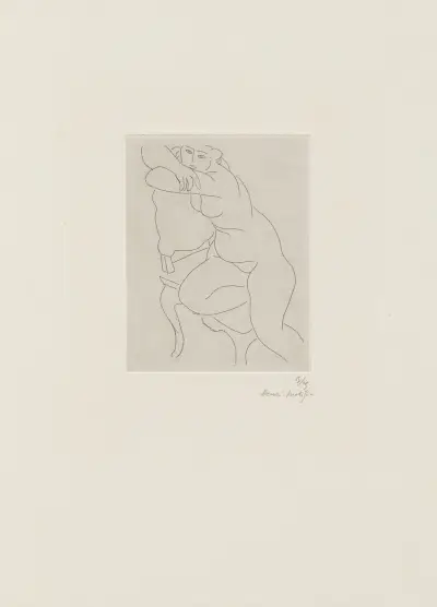 Nu au fauteuil av Henri Matisse
