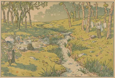 Aspects of Nature; The Stream av Henri Rivière