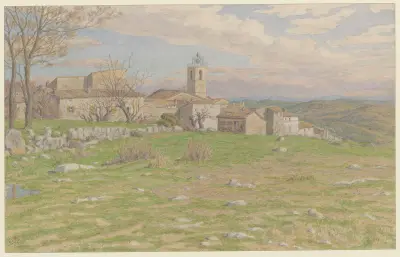 Châteauneuf-de-Grasse av Henri Rivière