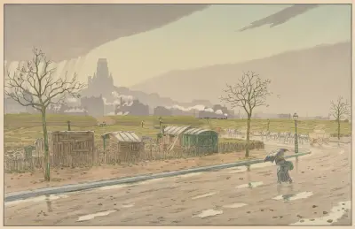 Parisian Landscapes; The Fortifications av Henri Rivière