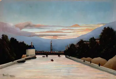 The Eiffel Tower av Henri Rousseau