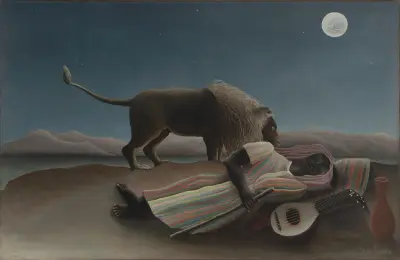 The Sleeping Gypsy av Henri Rousseau