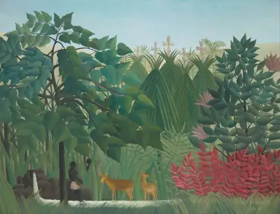 The Waterfall av Henri Rousseau