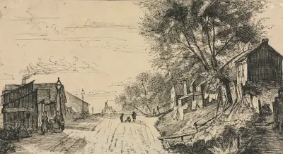 Spring Street, Cleveland av Otto Henry Bacher