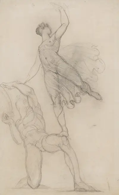 Tänzer und Tänzerin av Henry Fuseli