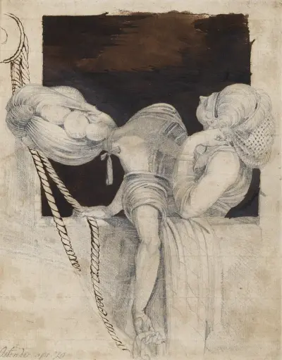 Two Girls At A Cabin Window av Henry Fuseli