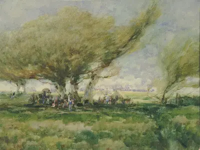 A Gypsy Camp av William Henry Holmes