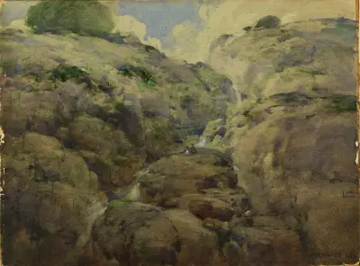Mountain Gorge, Colorado av William Henry Holmes