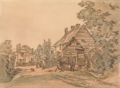 A Street in a Country Village, 1815 – nr 2 av William Henry Hunt