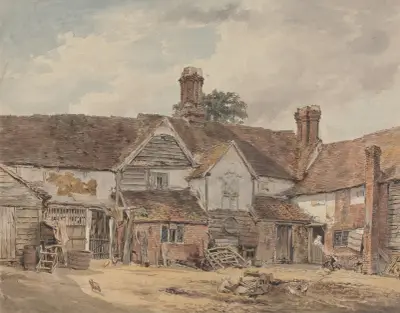 Old Farm Buildings av William Henry Hunt