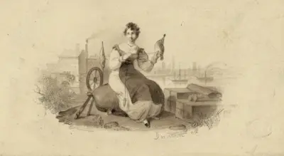 Study for bank-note vignette – Nr. 1, Henry Inman