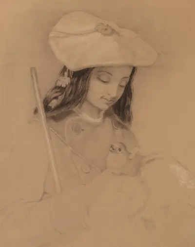 Highland Lassie av Sir Edwin Henry Landseer